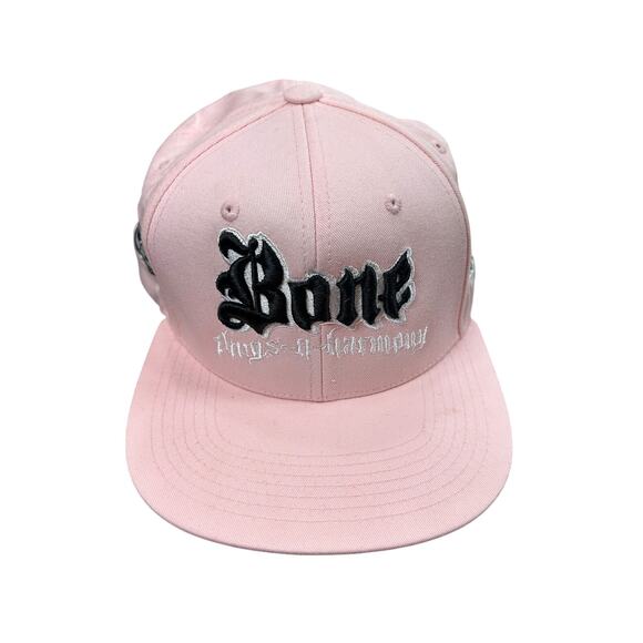 Light Pink- 30th anniversary- Bone Thugs N Harmony- Flat bill Cap- Preowned OSFM - Picture 1 of 6